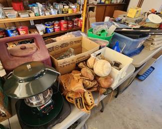 vintage boxing baseball garage stuff