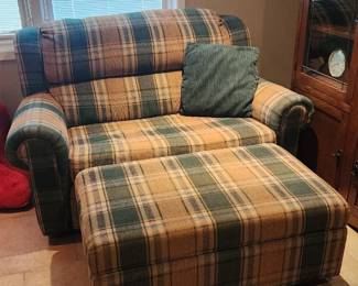 oversized chair with ottoman