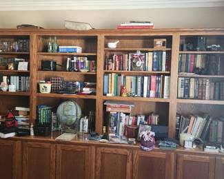 Books, globe etc