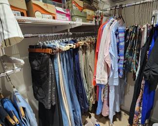 clothing jeans shoes belts ties ladies and mens