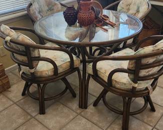 glass top indoor or outdoor table