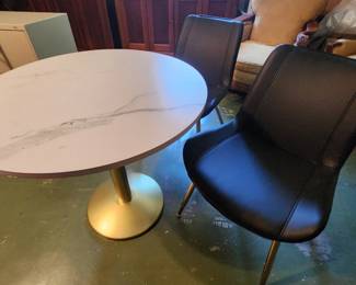 bistro table with 2 chairs
