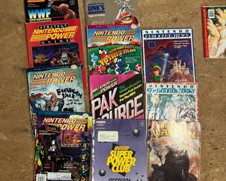 O130 - $300. Vintage Nintendo Power Magazine Lot. 58 Total. Most are in good condition. Some have damage: wrinkled page, bent or small rip on pages.