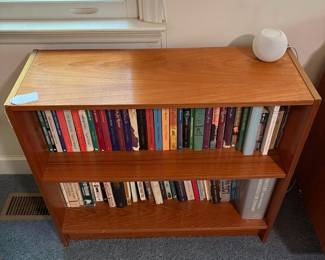 O43 - $30. Wooden Bookcase. Measures 32” W x 11”D x 29” Tall.