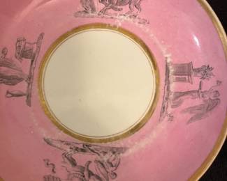 O99 - $120. Set of 1810 Barr Flight Barr Neo Classical Tea Cups and Saucers.