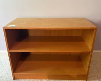 O13 - $20. Bookshelf with Adjustable Shelf. Measures 31.5” W x 15.75“ D x 23.25” Tall.