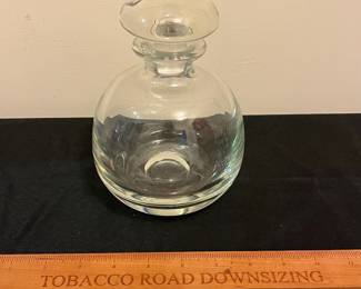 O90 - $20. Reijmyre Decanter Swedish. Measures 6.5” Tall.
