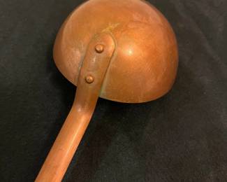 O128 - $35. 16” Made in France Copper Ladle. Heavy.