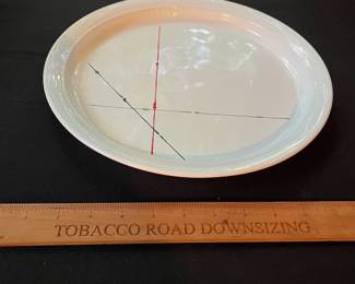O107 - $30. Vtg. Corning Ware "Stix" Serving Plate. Measures 12.25" D.