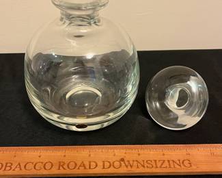 O90 - $20. Reijmyre Decanter Swedish. Measures 6.5” Tall.