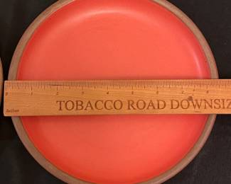 O7 - $100. Set of East Fork Pottery Plates. 8.5" Diameter. All show marks/ scratches from flatwear.