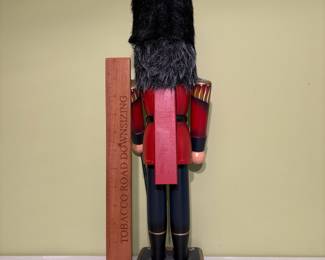 O50 - $120. Signed Susan Milford Hand Painted Palace Guard Nutcracker. # 846 of 5,000.