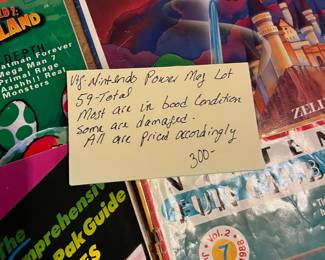 O130 - $300. Vintage Nintendo Power Magazine Lot. 58 Total. Most are in good condition. Some have damage: wrinkled page, bent or small rip on pages.
