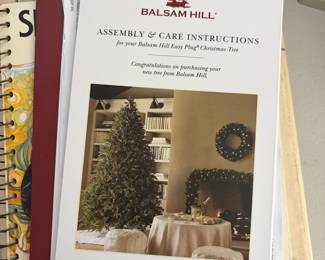 O135 - $350. 7’ 5” Balsam Hill Frazier Fir Christmas Tree with Bag and Stand with bag. .