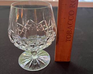 O114 - $90. Set of 6 Waterford "Lismore" Brandy Glasses. 5.25" Tall.