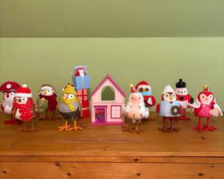O66 - $25. Lot of Target Wondershop Featherly Friends. Winter Birds.