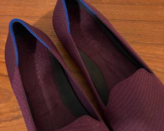 O80 - $45. Rothy’s Almond Toe Flats. Plum/Cabernet. Size 9.5. Excellent Condition.