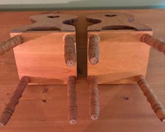O136 - $40. Vintage American Girl Doll Kristen’s Trestle Table and Chairs. Has been repaired - see photo.