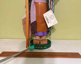 O53 - $140. SIGNED - Steinbach Bible Series Noah & Ark Limited Ed. German Nutcracker - S893. Missing Dove and Keffiyeh. Measures 16.5" Tall.