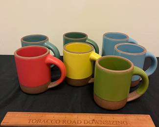 O11 - $300. Set of 7 East Fork Pottery Mugs. Measures 4.25" Tall. Retired colors. All are in great condition.