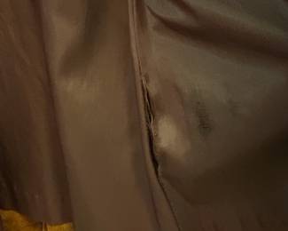 O72 - $100. 1980’s Woman’s Neiman Marcus Sued Fringe Jacket. No size. Measures 18” pit-pit, 26” shoulder-bottom hem.