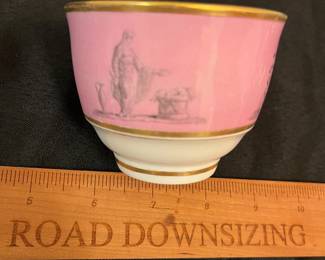 O99 - $120. Set of 1810 Barr Flight Barr Neo Classical Tea Cups and Saucers.
