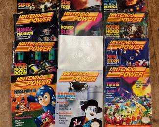 O130 - $300. Vintage Nintendo Power Magazine Lot. 58 Total. Most are in good condition. Some have damage: wrinkled page, bent or small rip on pages.