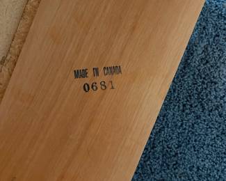 O40 - $150. Pair of Side Tables with Teak Veneer. Each Measures 19” W x 16” D x 17” Tall. Both have water rings / signs of use on the top. Sturdy and drawers all work.