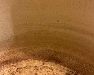 O87 - $80. Le Creuset Flame Orange “K” 13 -14 Qt.