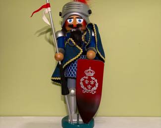O55 - $60. Steinbach Camelot Sir Lancelot Nutcracker. Measures 17" Tall.
