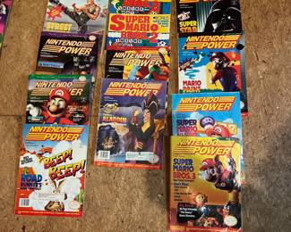 O130 - $300. Vintage Nintendo Power Magazine Lot. 58 Total. Most are in good condition. Some have damage: wrinkled page, bent or small rip on pages.