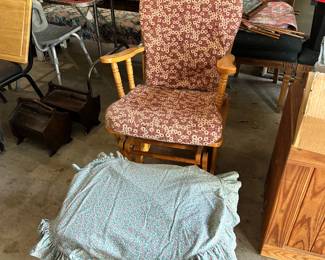 Glider and ottoman