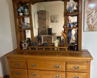 Beautiful dresser with mirror!