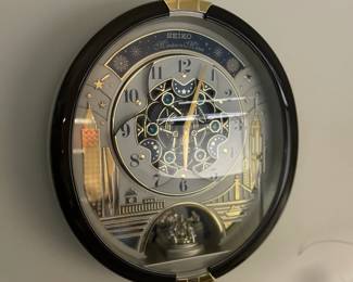 Seiko Swarovski Melody in Motion Wall Clock - Very Nice!
