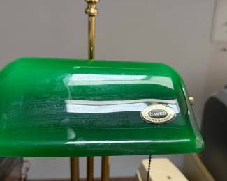 Vintage green desk lamp