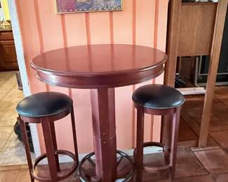 Bar table with 2 stools