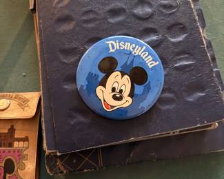 Vintage Disney Button. Mickey Mouse