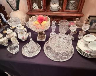 Beautiful crystal dinnerware
