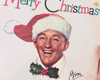 Bing Crosby "Merry Christmas" Vinyl Record – Classic holiday LP featuring Bing Crosby's beloved Christmas recordings, including timeless favorites such as *White Christmas*, *Silent Night*, and *Jingle Bells*. A must-have for holiday music lovers and vintage vinyl collectors. Sold as found; condition not verified.