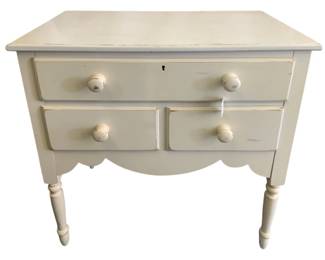 448 - Painted 3-Drawer Stand - 30 x 30 x 17