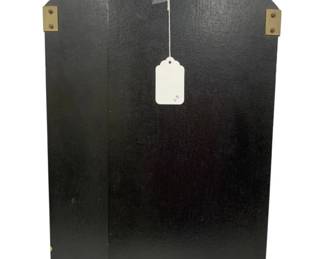 1314 - Vintage Etched Tri-fold Mirror - 24 x 35
