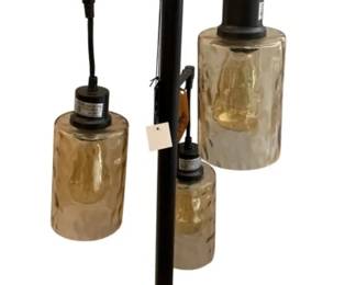 136 - 3-Light Table Lamp - 38" Tall (Description): Used as is electric/electronic/mechanical item. No guarantee all components, untested.