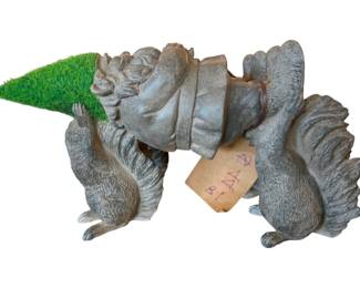 256 - Squirrels Carrying Gnomes, Qty 2 - 11 x 6 x 3