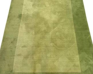 173 - 2 Tone Green Rug - 51 x 77