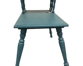1367 - Painted Blue Step-down Table - 25 x 24 x 14