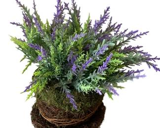 98 - Handcrafted Teacup Basket Flower Arrangement (Description): 13 x 16