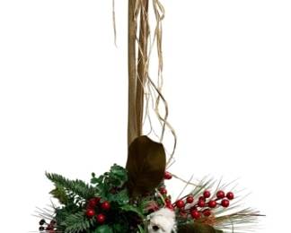1127 - Pinecone Christmas Hanging Decor (Description): 32 x 11 x 12
