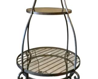 40 - 3 Tier Glass/Metal Large Display Shelf - 79 x 37