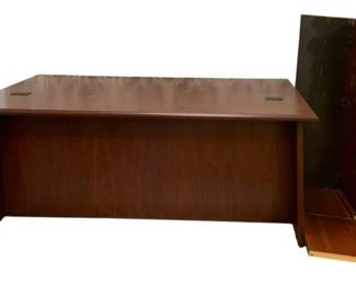 1432 - Executive Desk w/ mobile filing cabinet (Description): 30 x 70 x 36