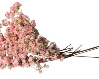 1444 - Pink Cherry Blossom Sprigs - 54"
